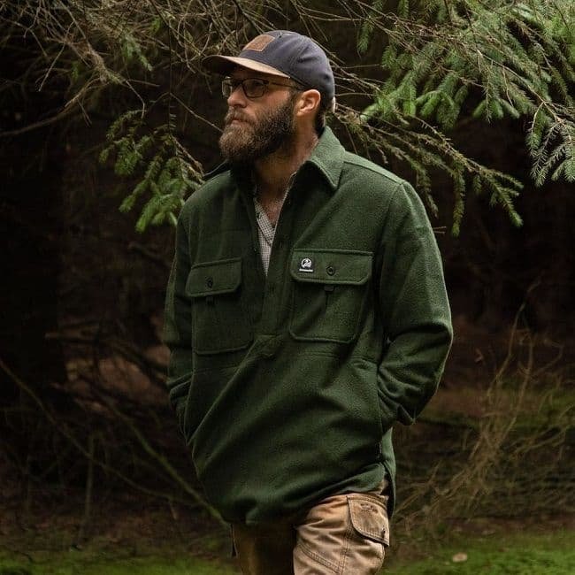 Men’s Ranger Wool Bushshirt being fished